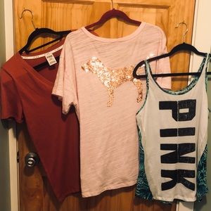 Lot of Pink Tees